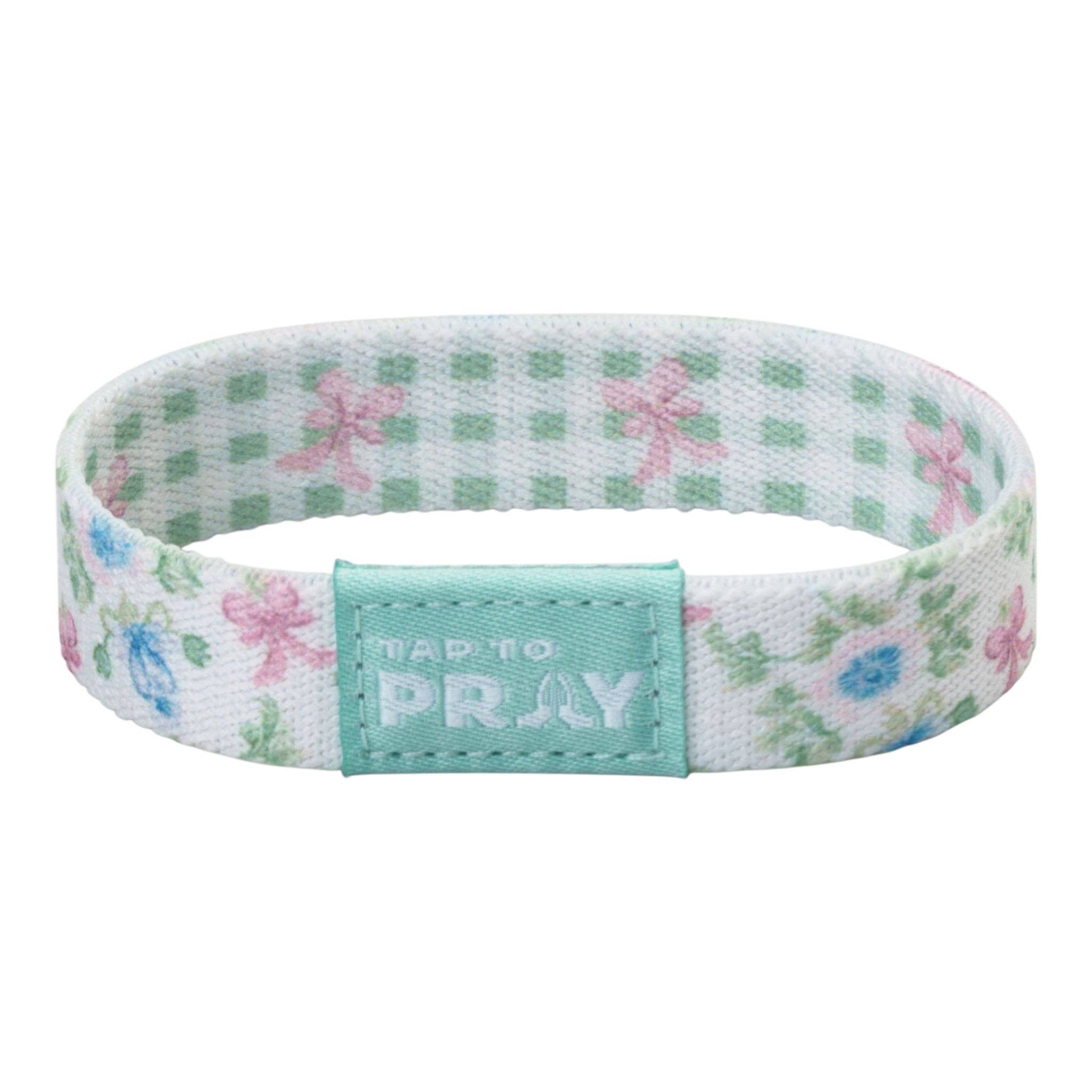 Tap To Pray® Wristband – Flower Basket: Medium