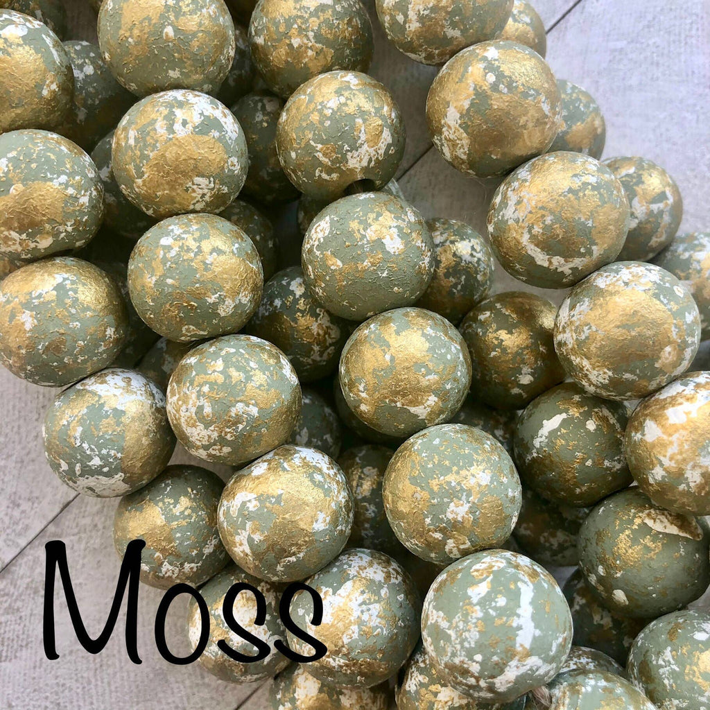 Blessing Beads With Cross: Navy