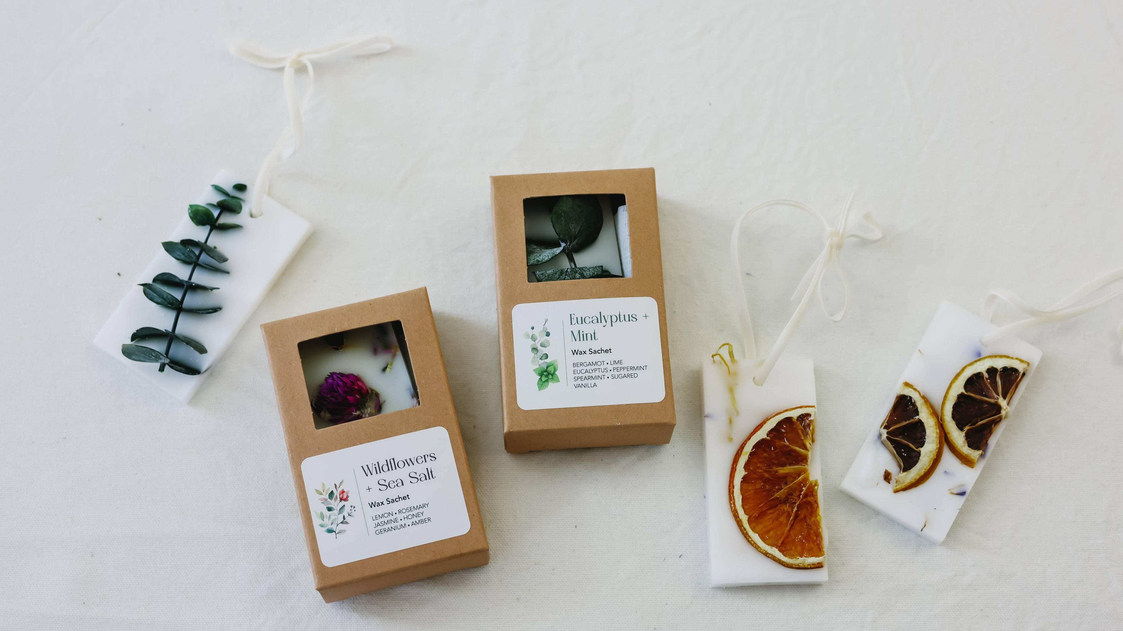 Wildflowers + Sea Salt Wax Sachet