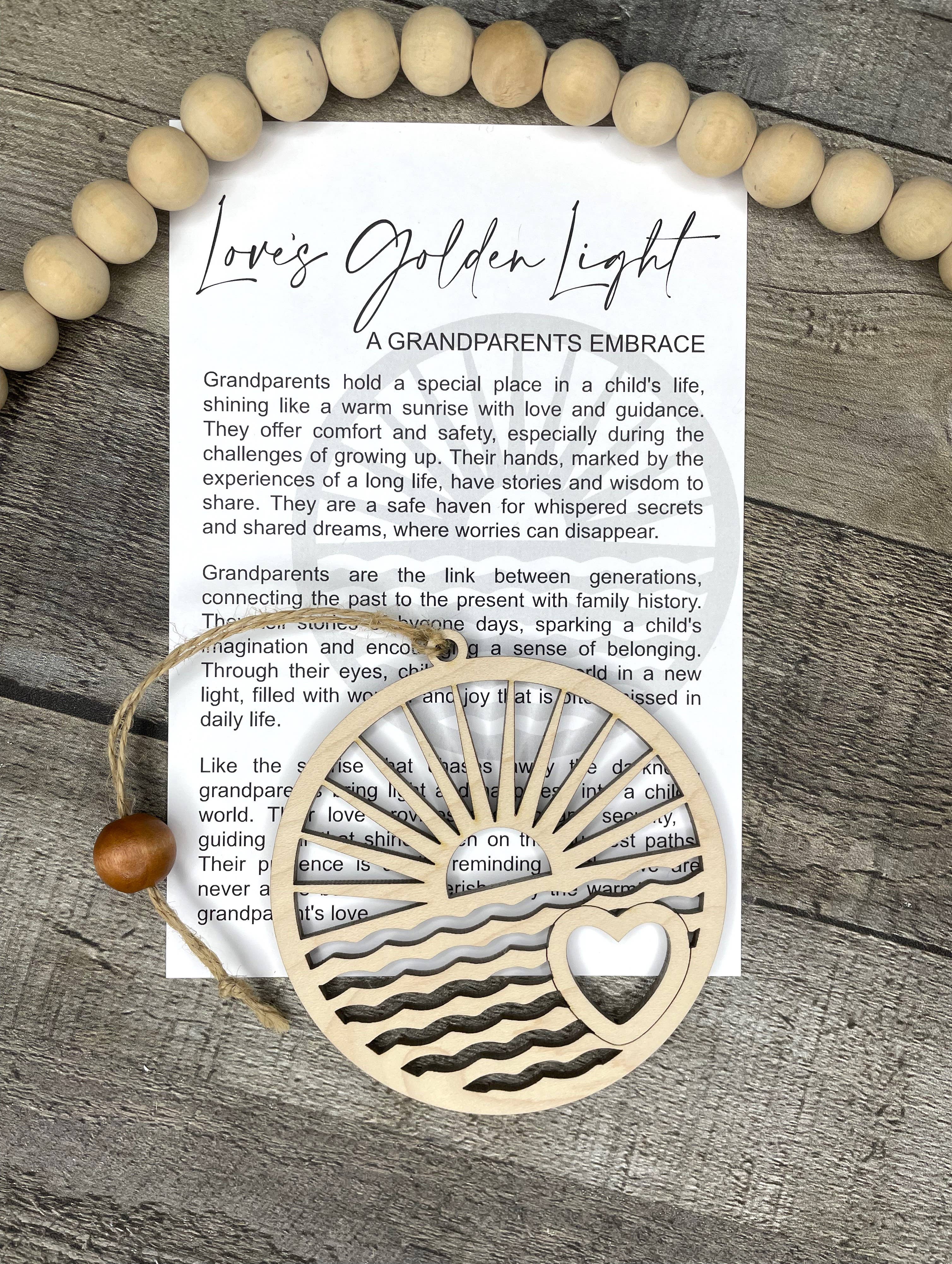 Story Ornament - A Grandparents Embrace