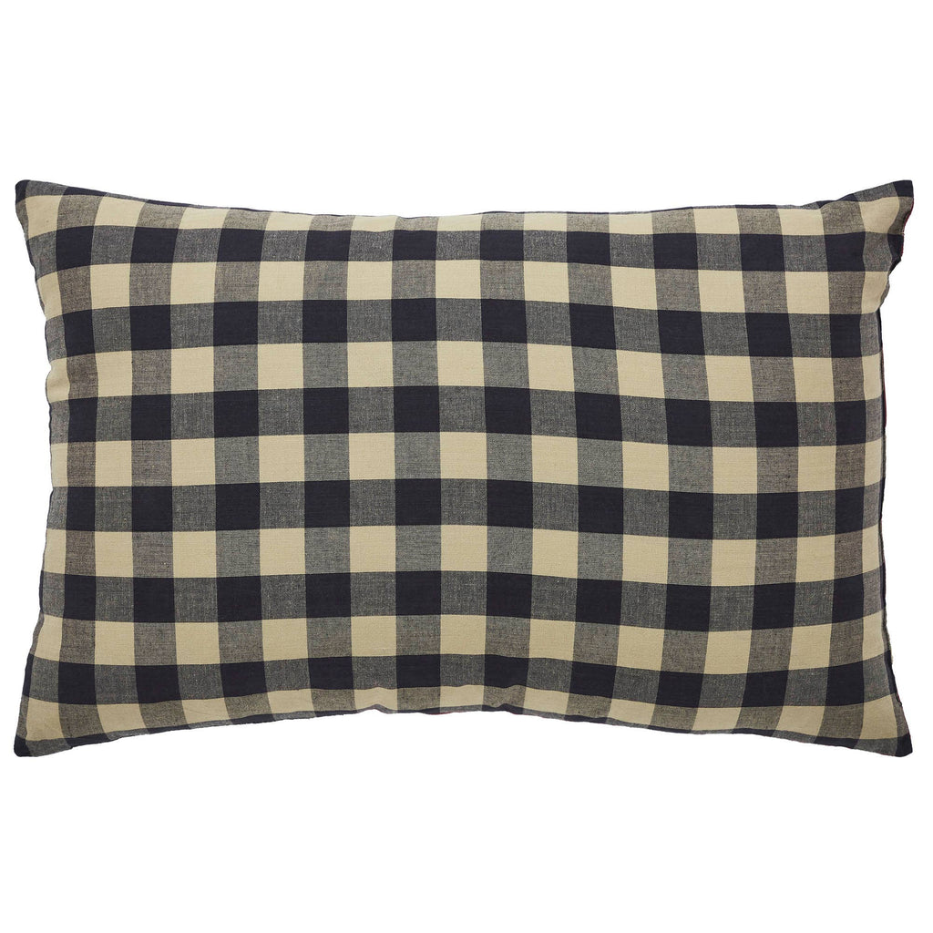 American Flag Patriotic Cotton Lumbar Pillow - 14x22