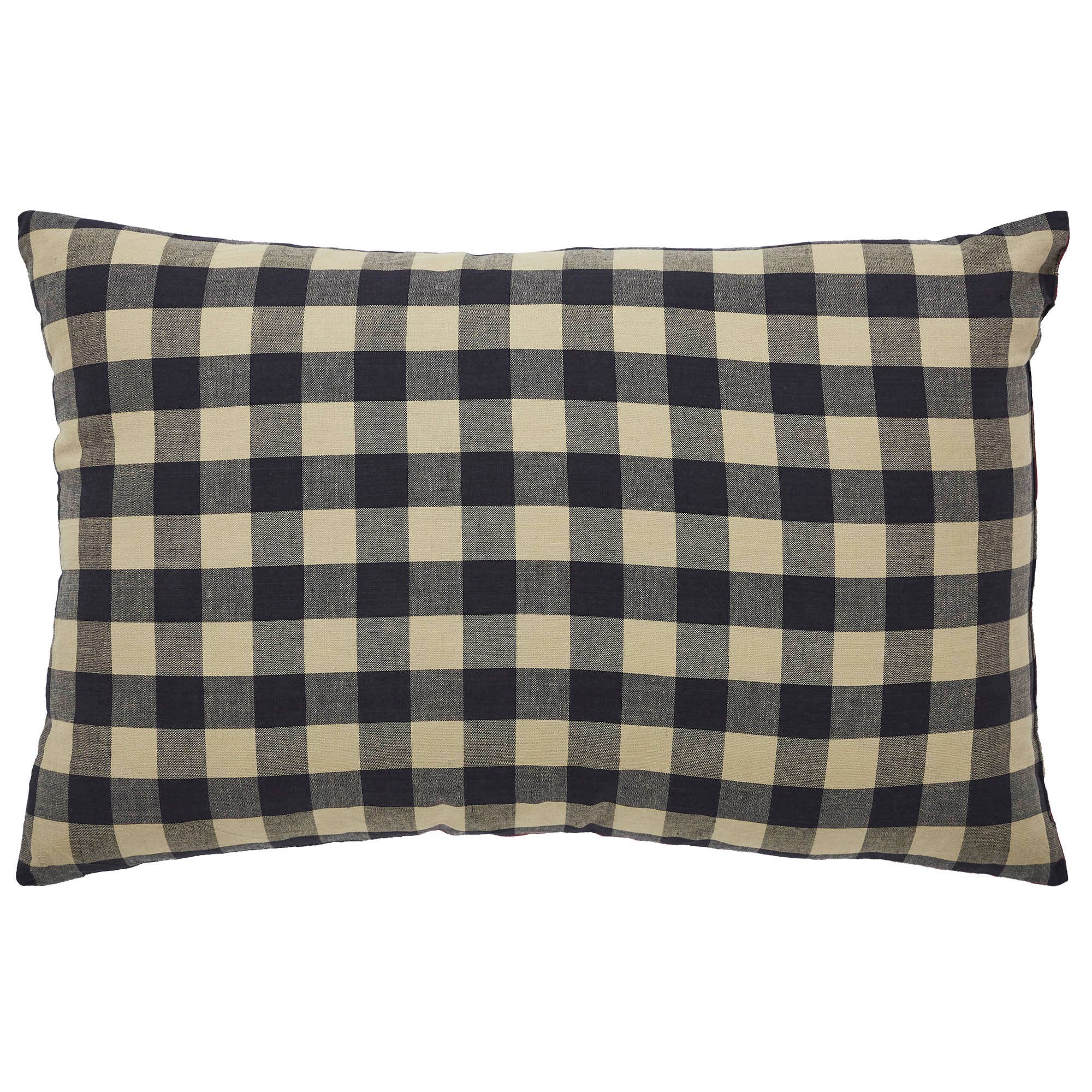 American Flag Patriotic Cotton Lumbar Pillow - 14x22