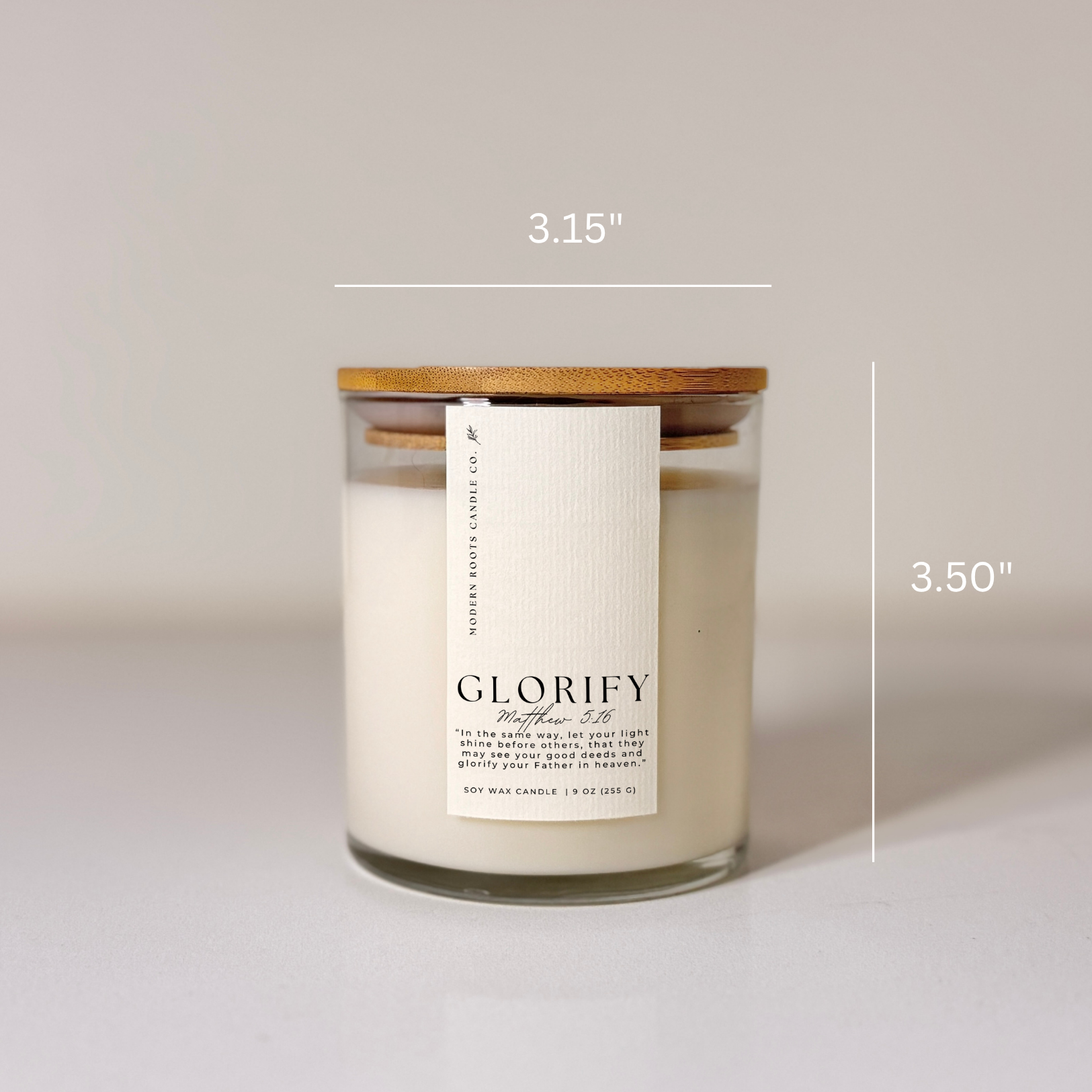 Glorify | Orchid Blooms & Sea Salt | 9 oz. Soy Candle: Natural Wood Lid