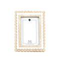 17024 - 6x8 wood scallop photo frame (4x6) Home Decor 12064