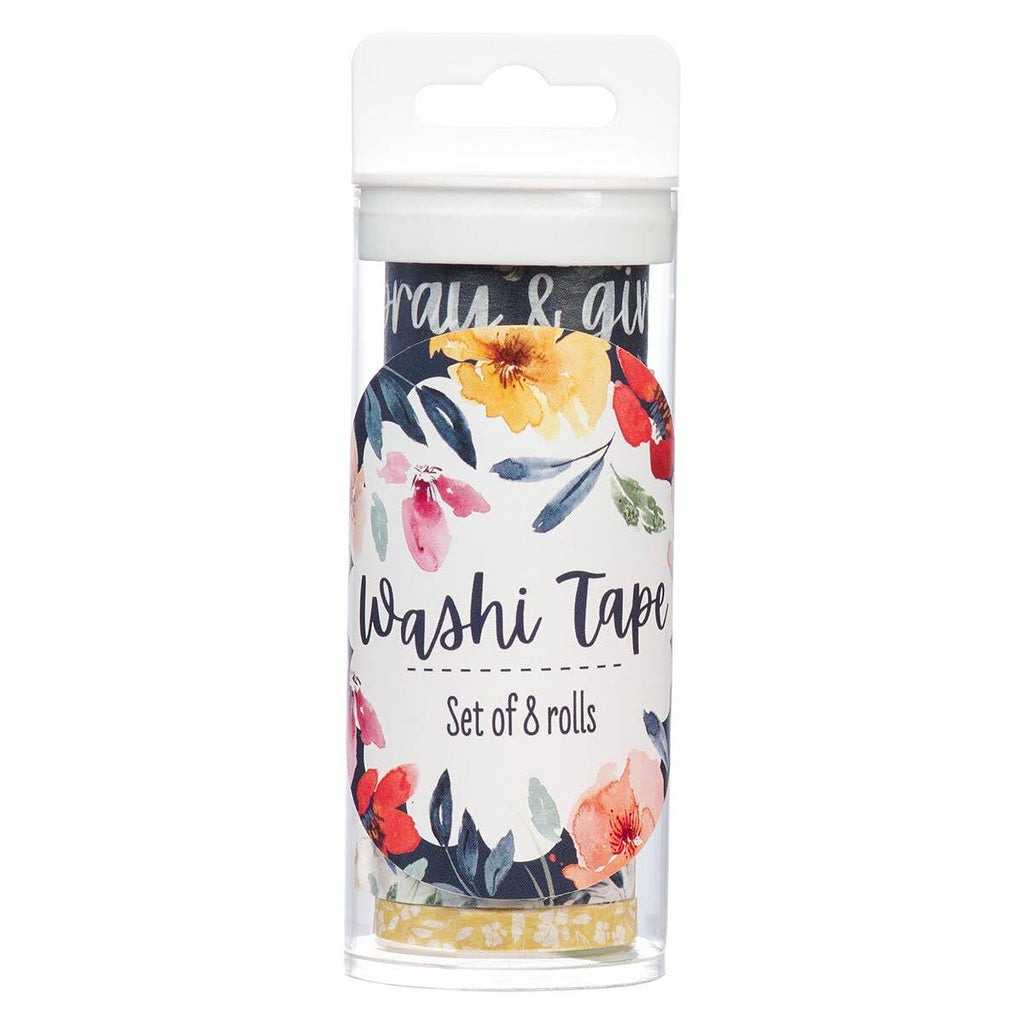 Washi Tape Set 8pc Rejoice Always 1 Thess. 5:16-18
