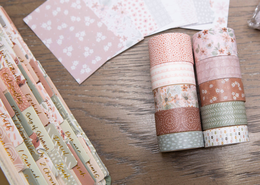 Bible Journaling Washi Tape Set - Fun Floral