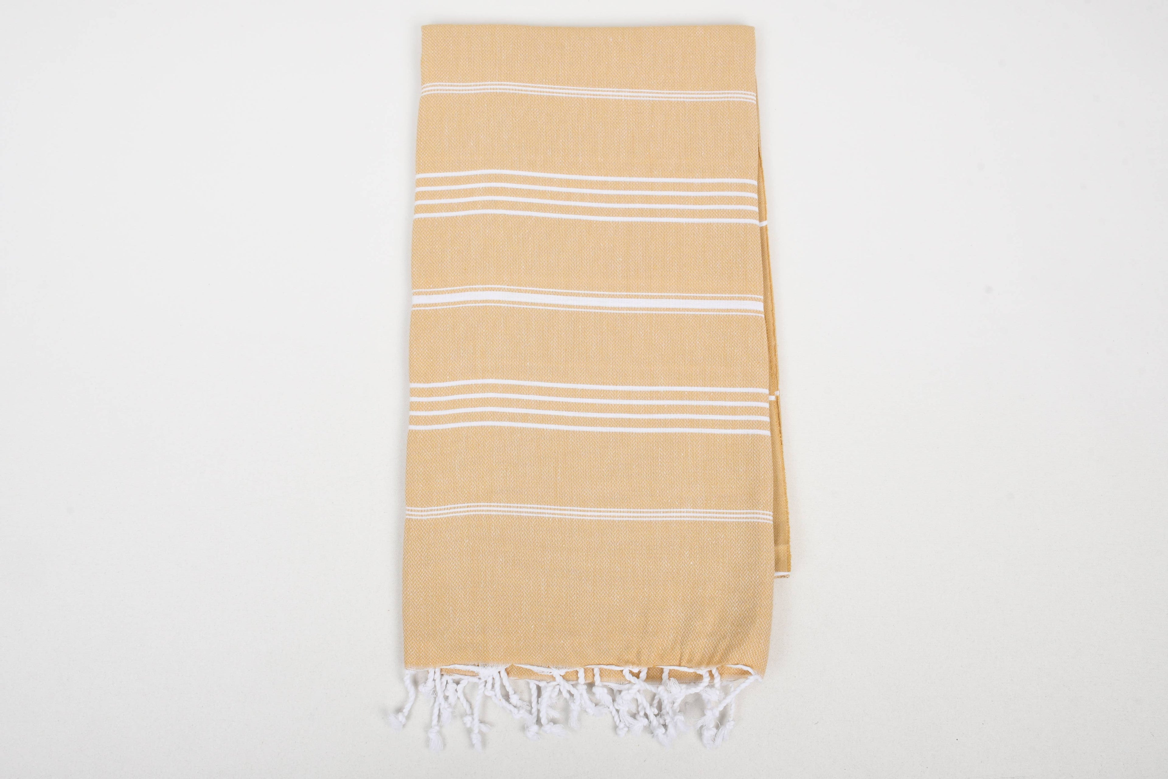 Handwoven Turkish Cotton Towel – Personalized Beach Towel: Beige / Beach Towel