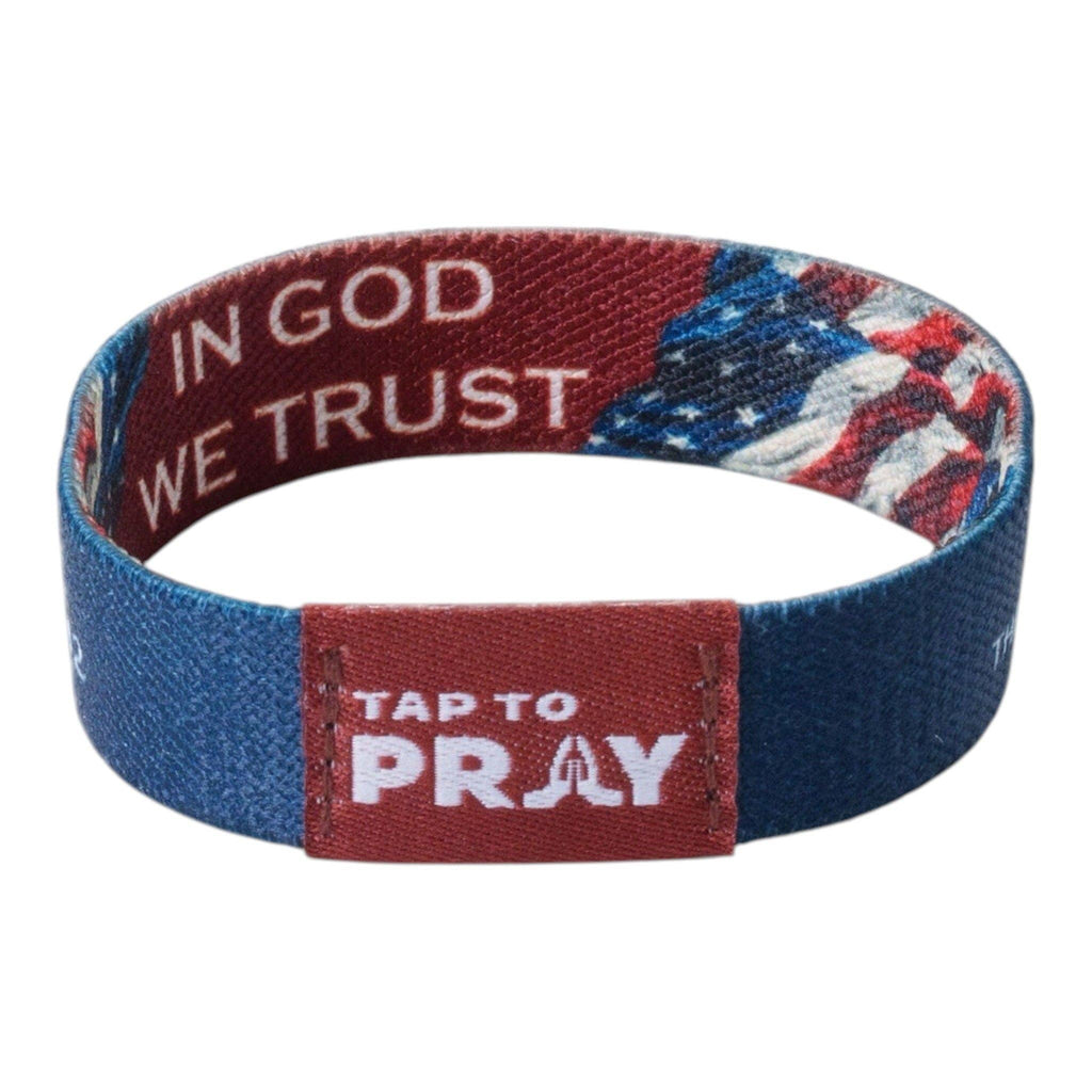 Tap To Pray® Wristband – Patriot: X-Large