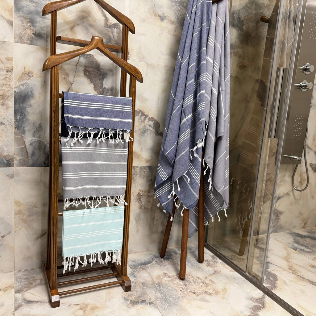 Handwoven Turkish Cotton Towel – Personalized Beach Towel: Army Green / Beach Towel