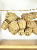 Handwoven Mini Basket Ornaments – Natural Rattan Decor