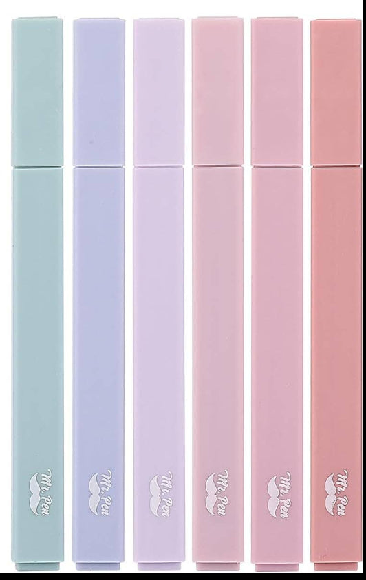Mr. Pen SINGLE Aesthetic No Bleed Highlighters