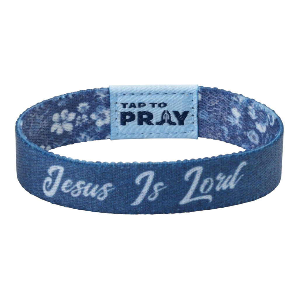 Tap To Pray® Wristband – Wildflower - Jesus Is Lord: Large