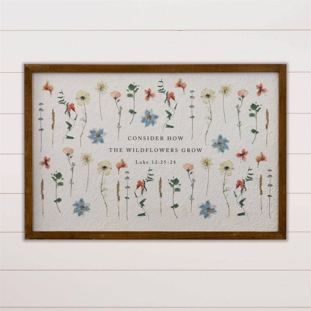 Framed Print - Consider How the Wildflowers Grow (PC)