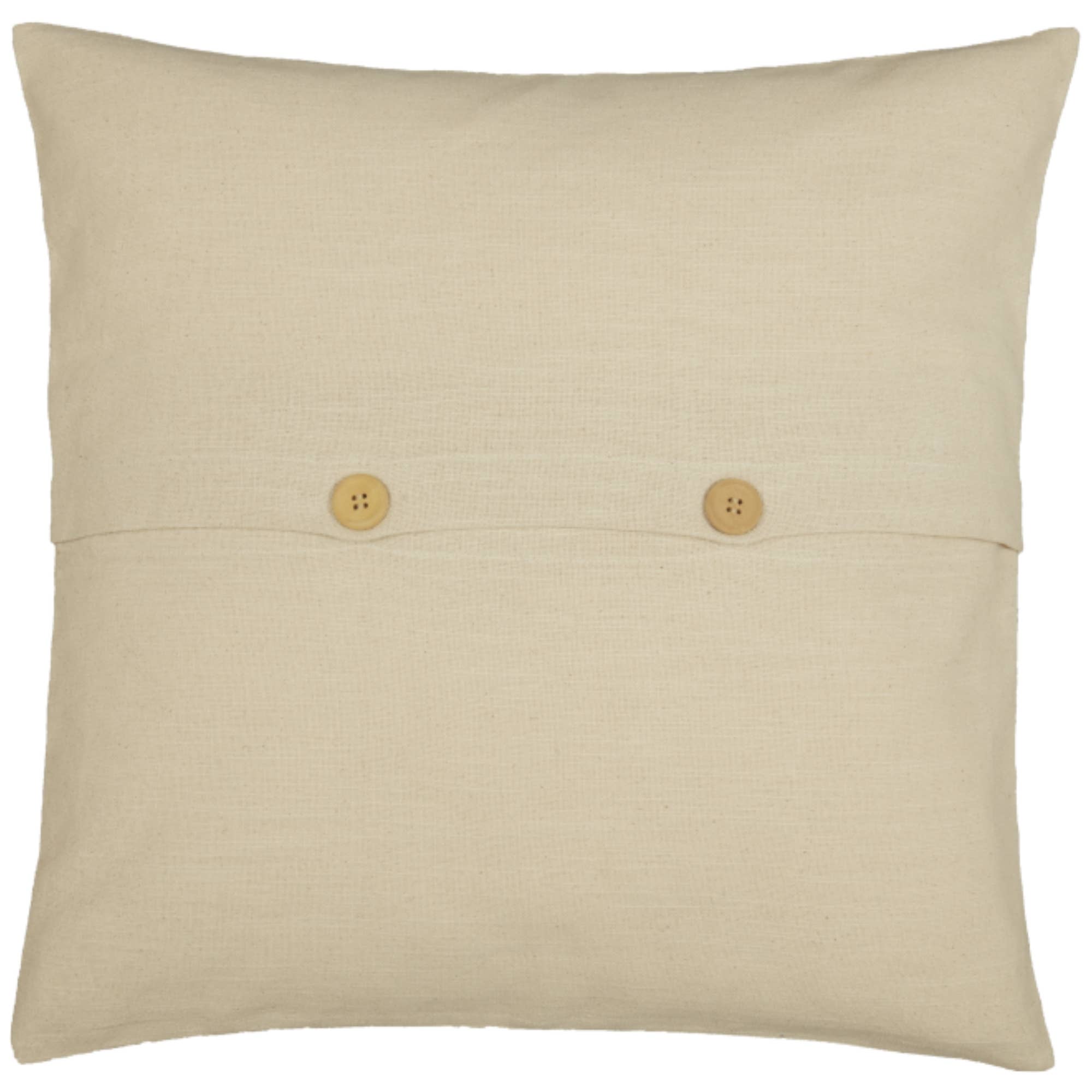 Market Place Red Flag Patch Pillow Cover 20Lx20W