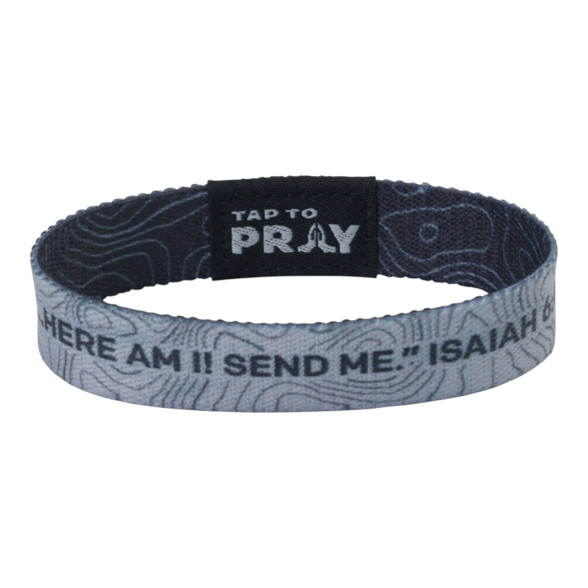 Tap To Pray® Wristband – Valor Topography: Large