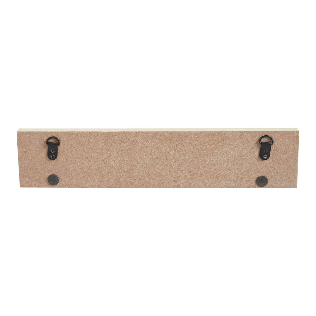 My Country AMERICA Two Flags MDF Wall Hanging 3x14x0.75