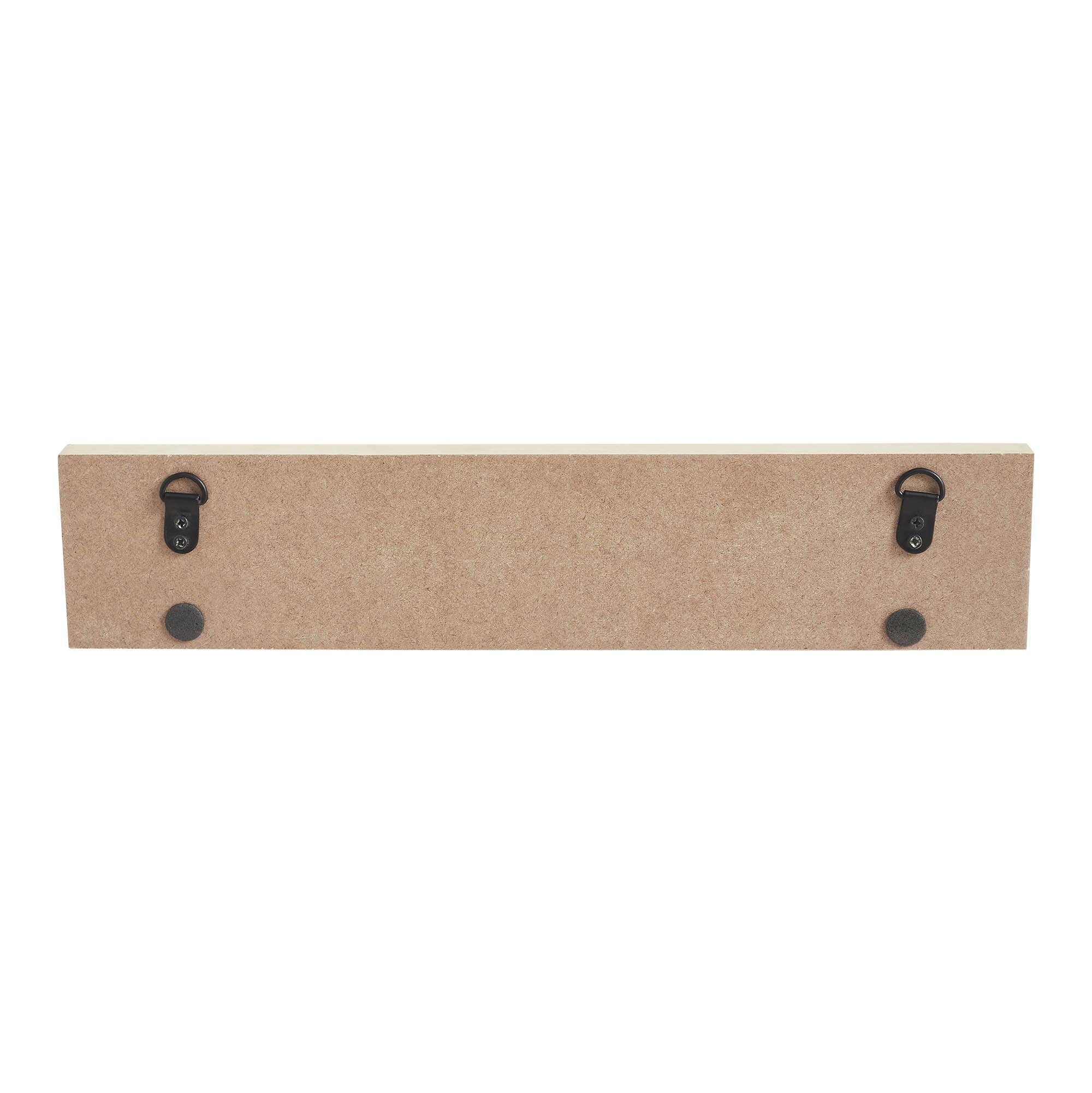 My Country AMERICA Two Flags MDF Wall Hanging 3x14x0.75