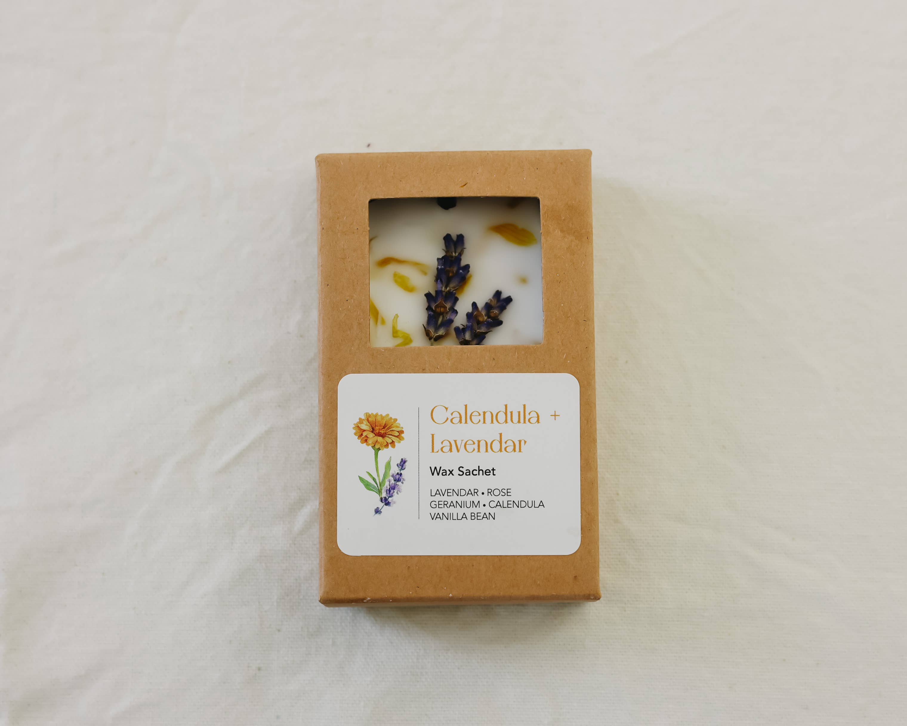 Calendula + Lavender Wax Sachet