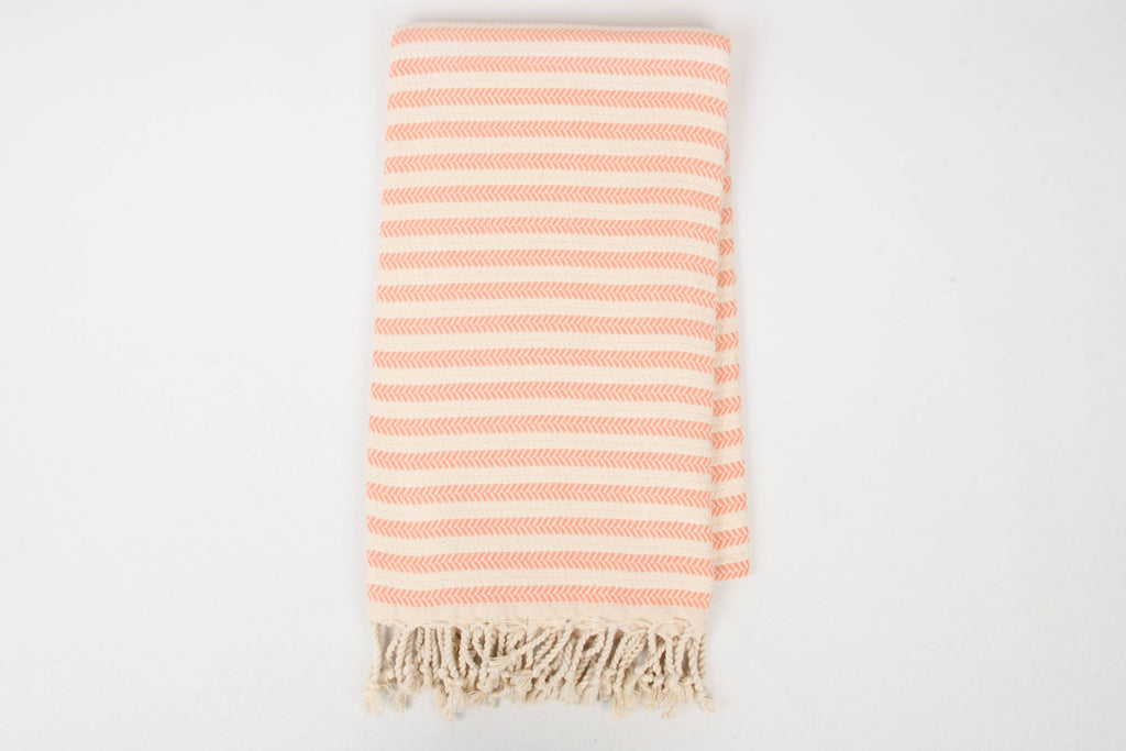 Handwoven Turkish Cotton Towel – Embroidery Beach/Hand Towel