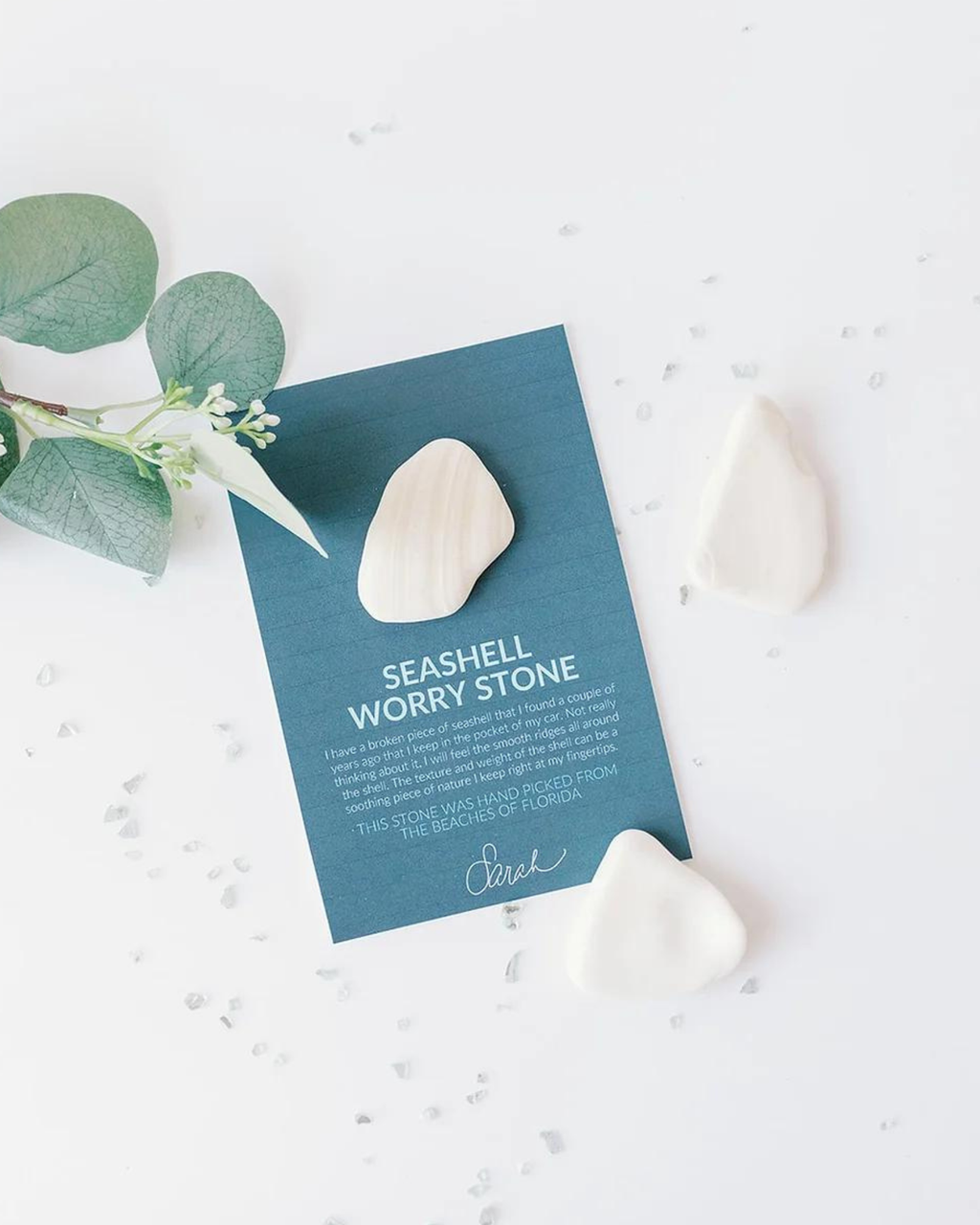 Seashell Worry Stone for Comfort and Emotional Support