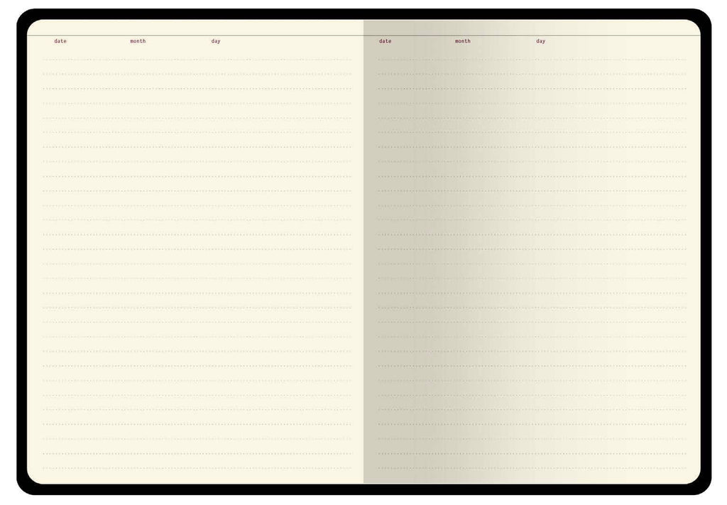 A5 Vegan Leather Hardcover Daily Planner -Greens and Flowers