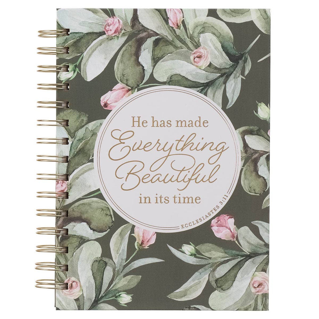 Journal Spiral-bound -  Green Everything Beautiful Ecc. 3:11