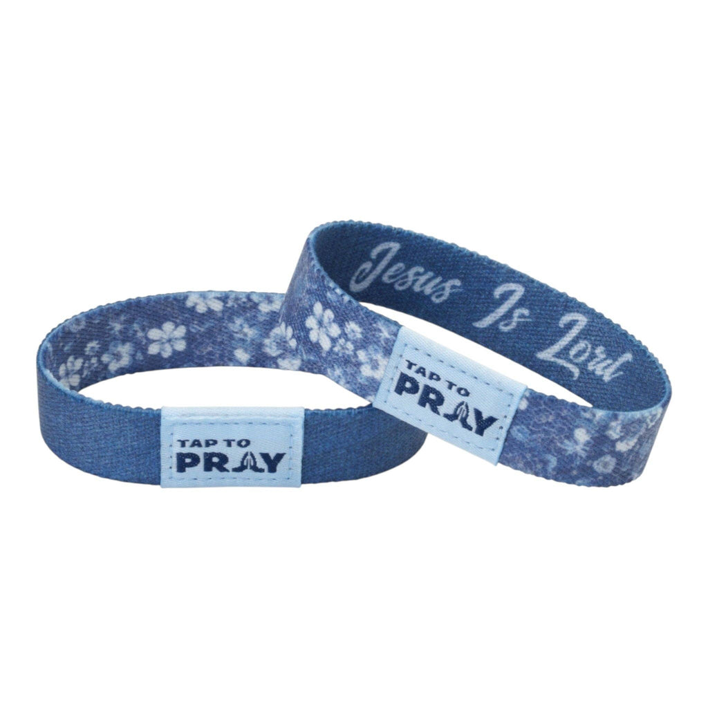 Tap To Pray® Wristband – Wildflower - Jesus Is Lord: Large