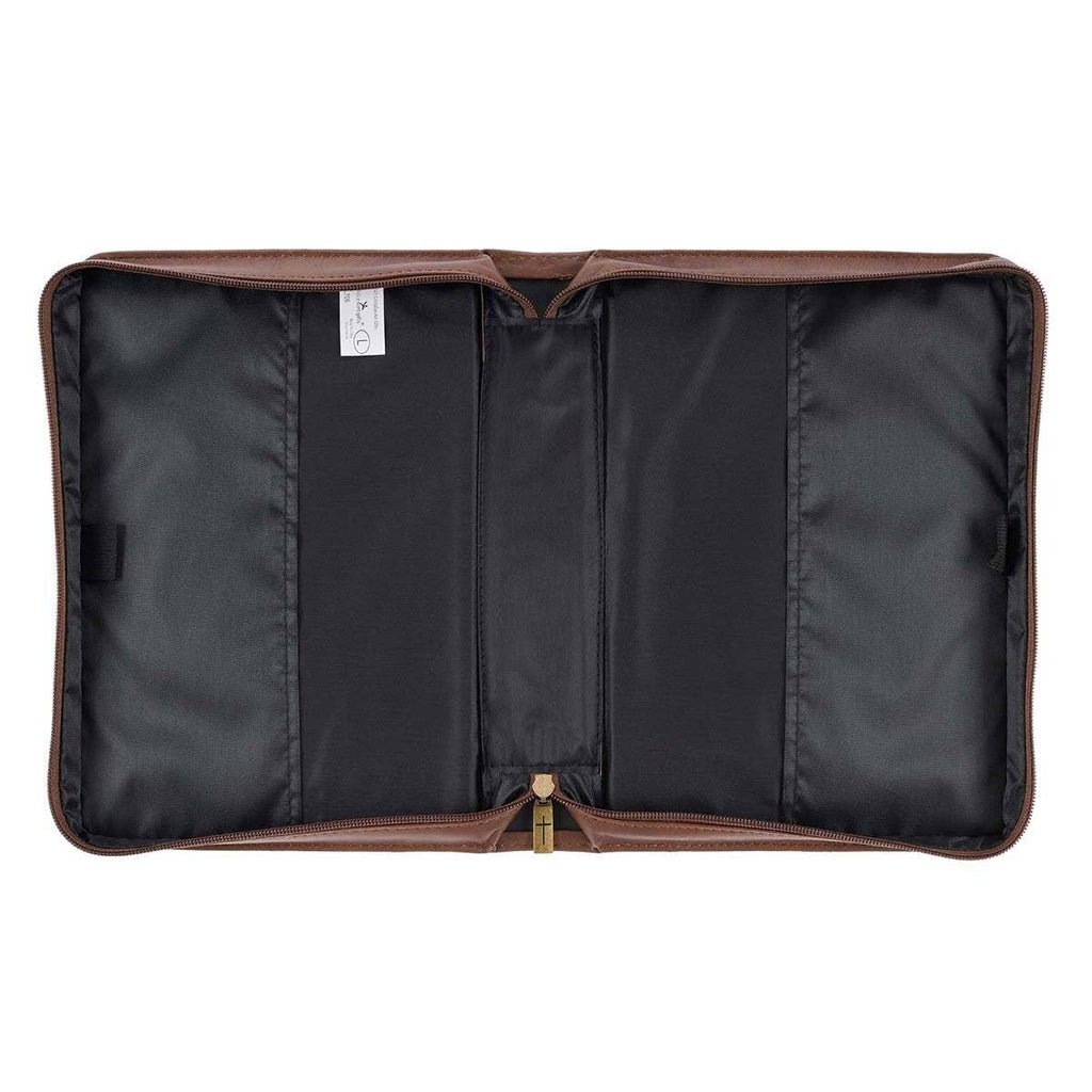 Bible Cover Classic Brown Wings Like Eagles Isa. 40:31: Extra Large