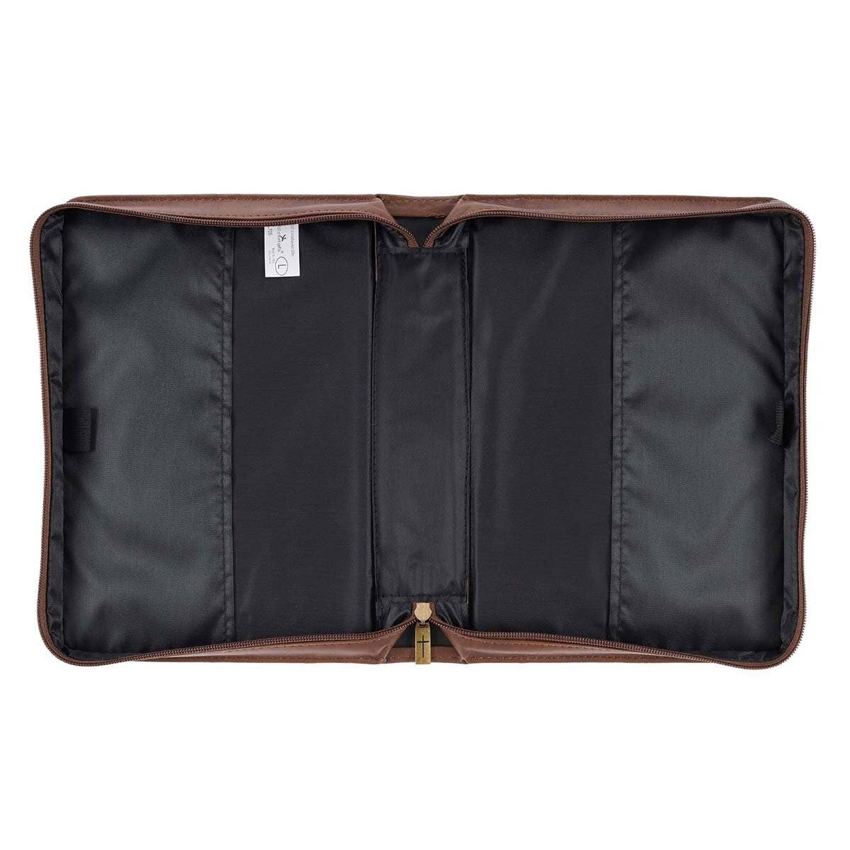 Bible Cover Classic Brown Wings Like Eagles Isa. 40:31: Extra Large
