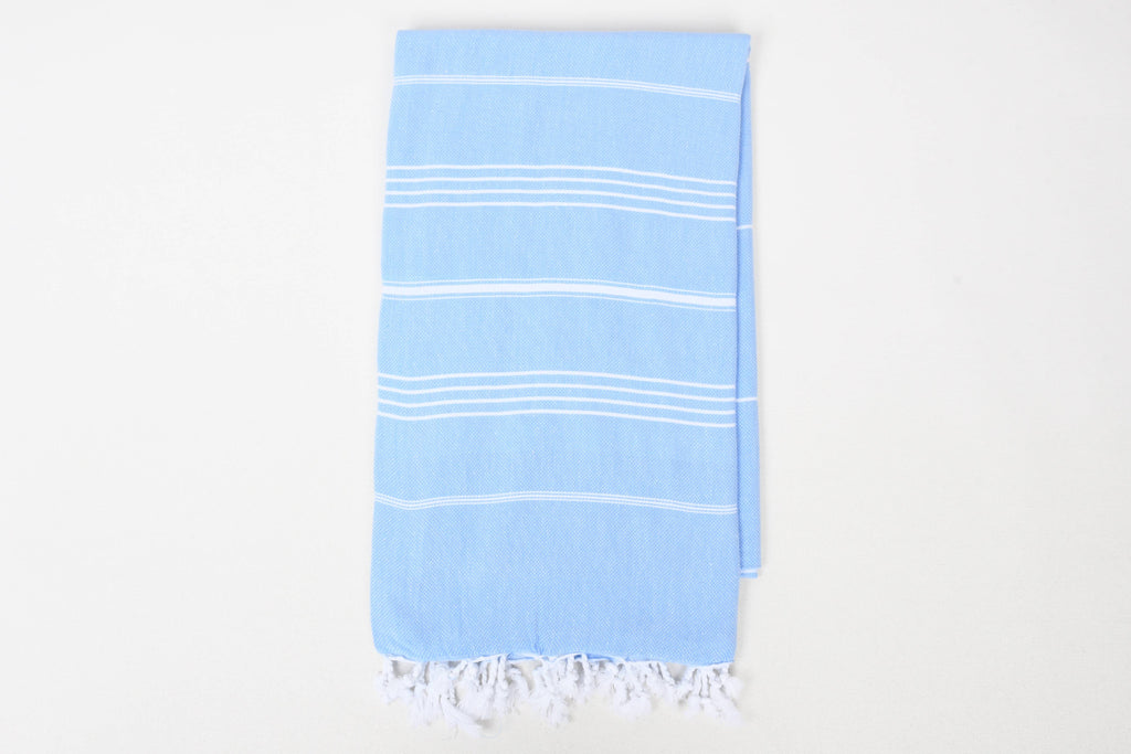 Handwoven Turkish Cotton Towel – Personalized Beach Towel: Gray / Beach Towel