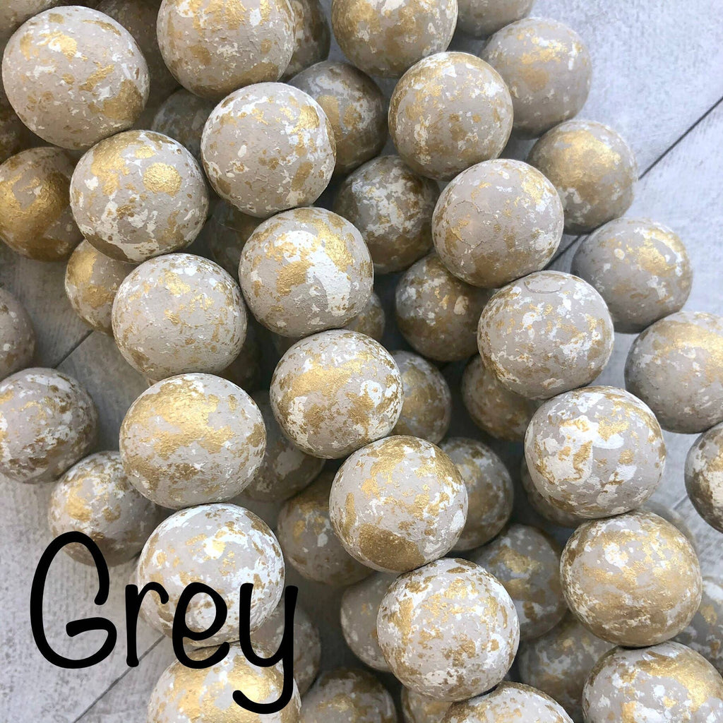 Blessing Beads With Cross: Navy