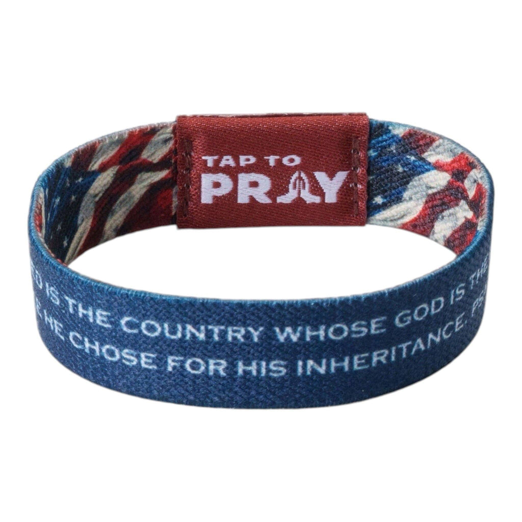 Tap To Pray® Wristband – Patriot: Large