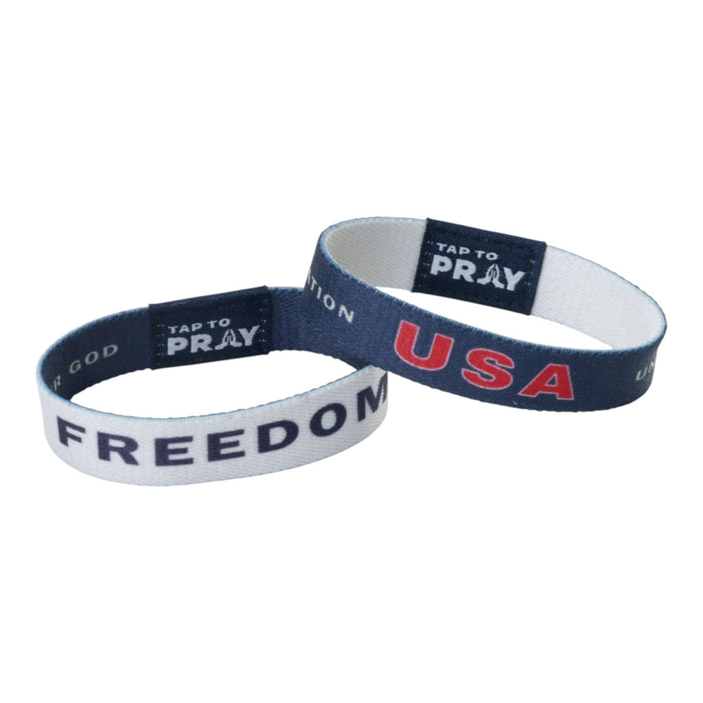 Tap To Pray® Wristband – Freedom: Large