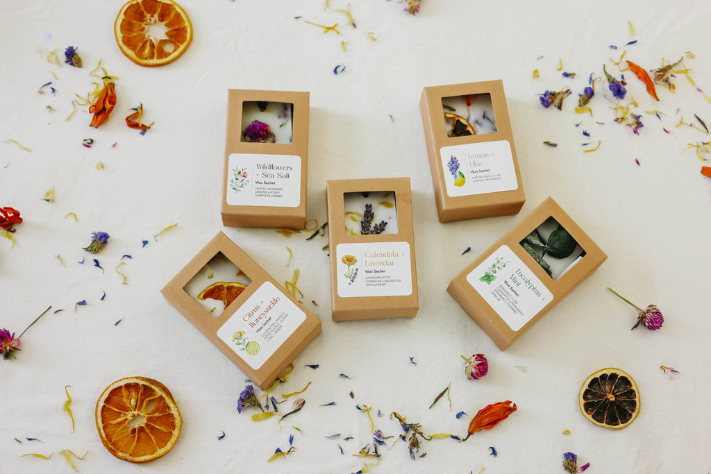 Wildflowers + Sea Salt Wax Sachet
