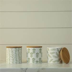 Leafy Green Dolomite Canisters (Pk/03 Ast)