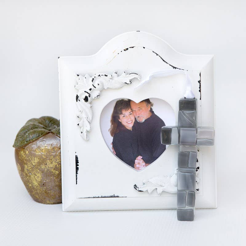 Wedding Anniversary Gift USA Handmade Glass Cross 4491
