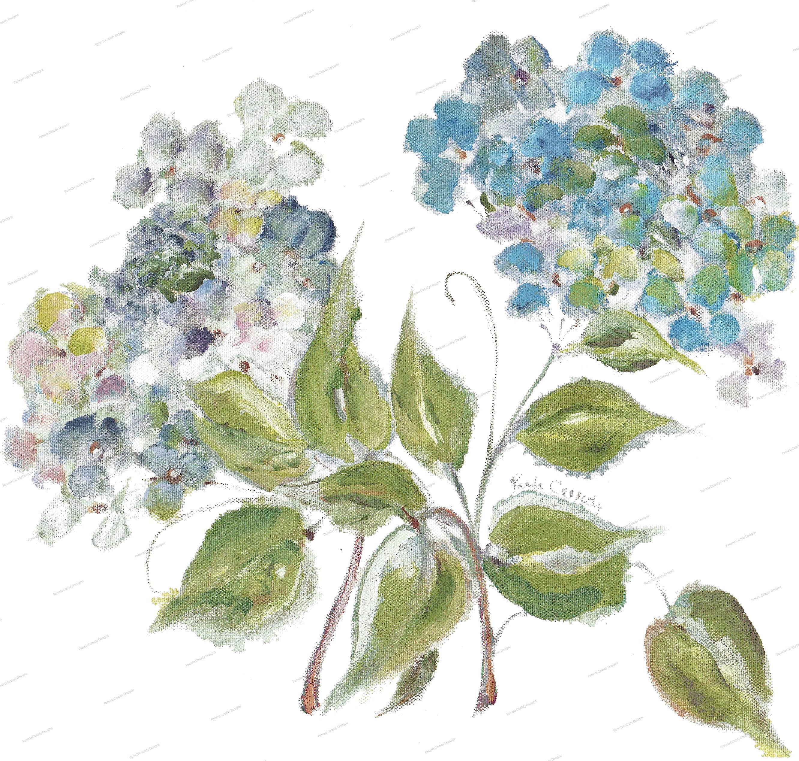 Hydrangea Kitchen Towel