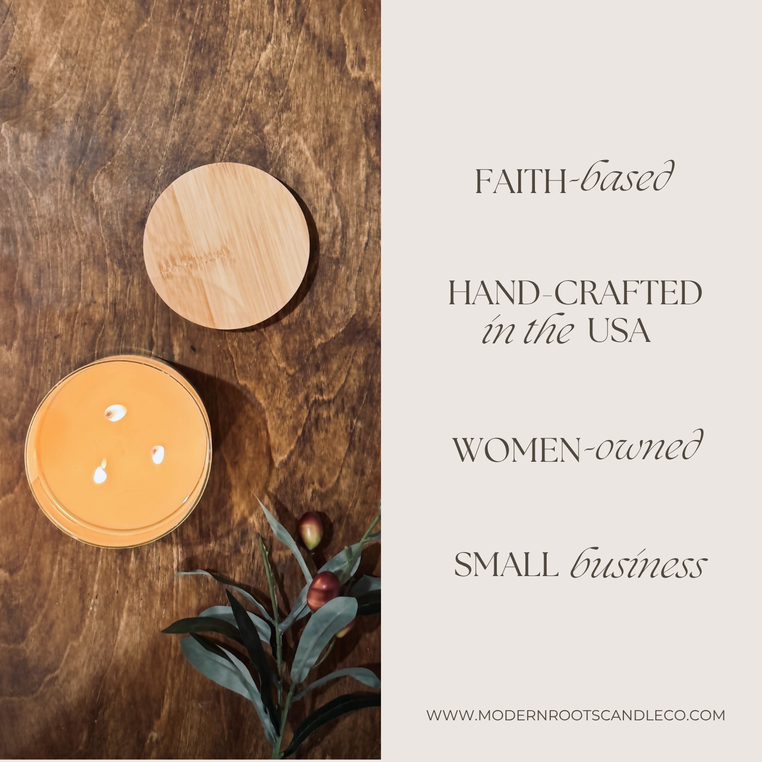 Be Still | Lavender & Sage | 15 oz. Clear Jar Soy Candle: Natural Wood Lid