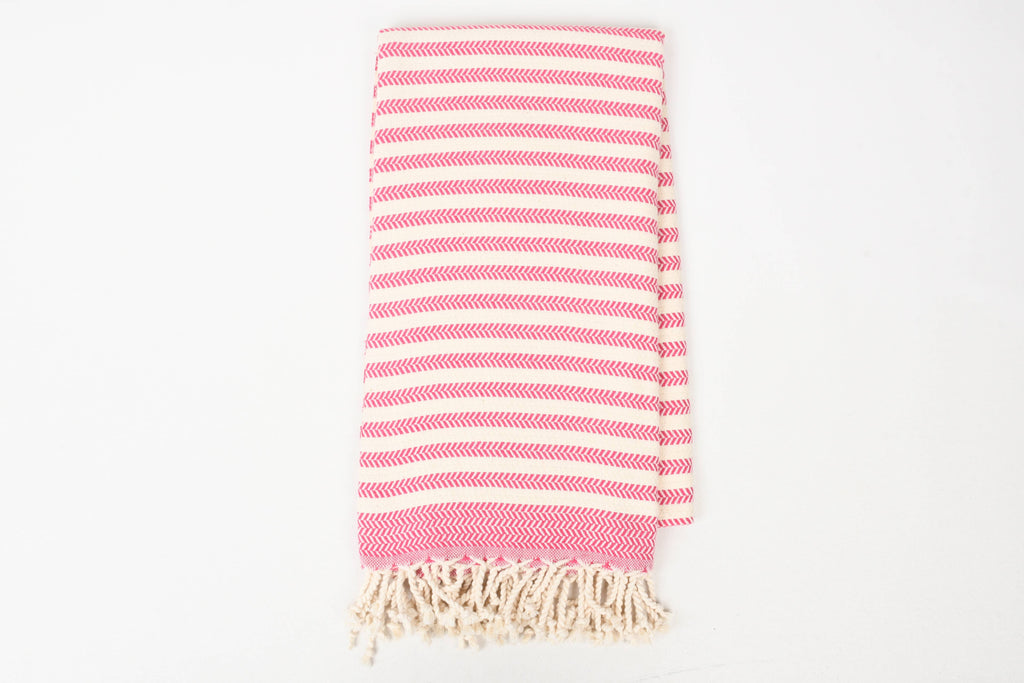 Handwoven Turkish Cotton Towel – Embroidery Beach/Hand Towel