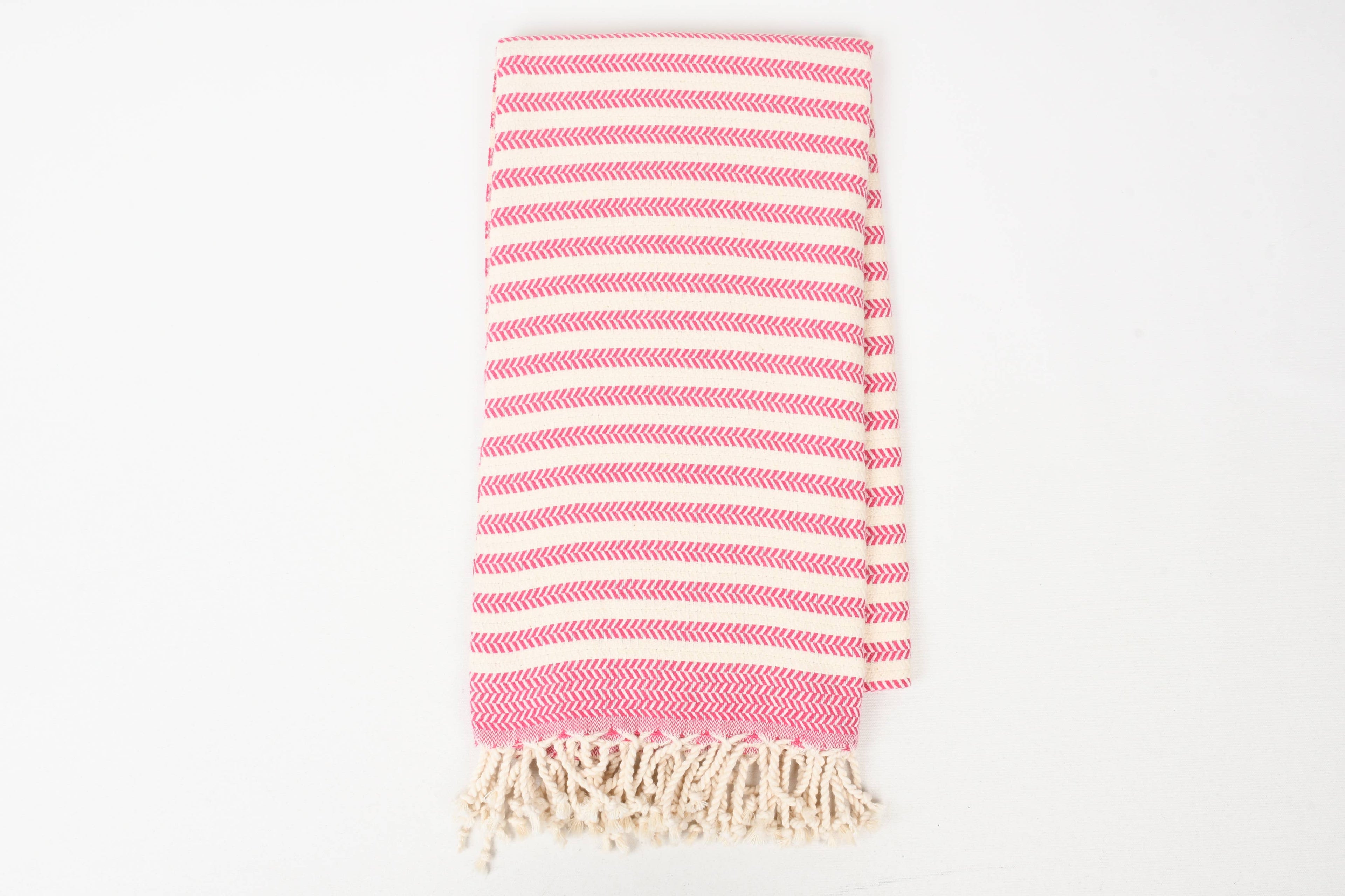 Handwoven Turkish Cotton Towel – Embroidery Beach/Hand Towel
