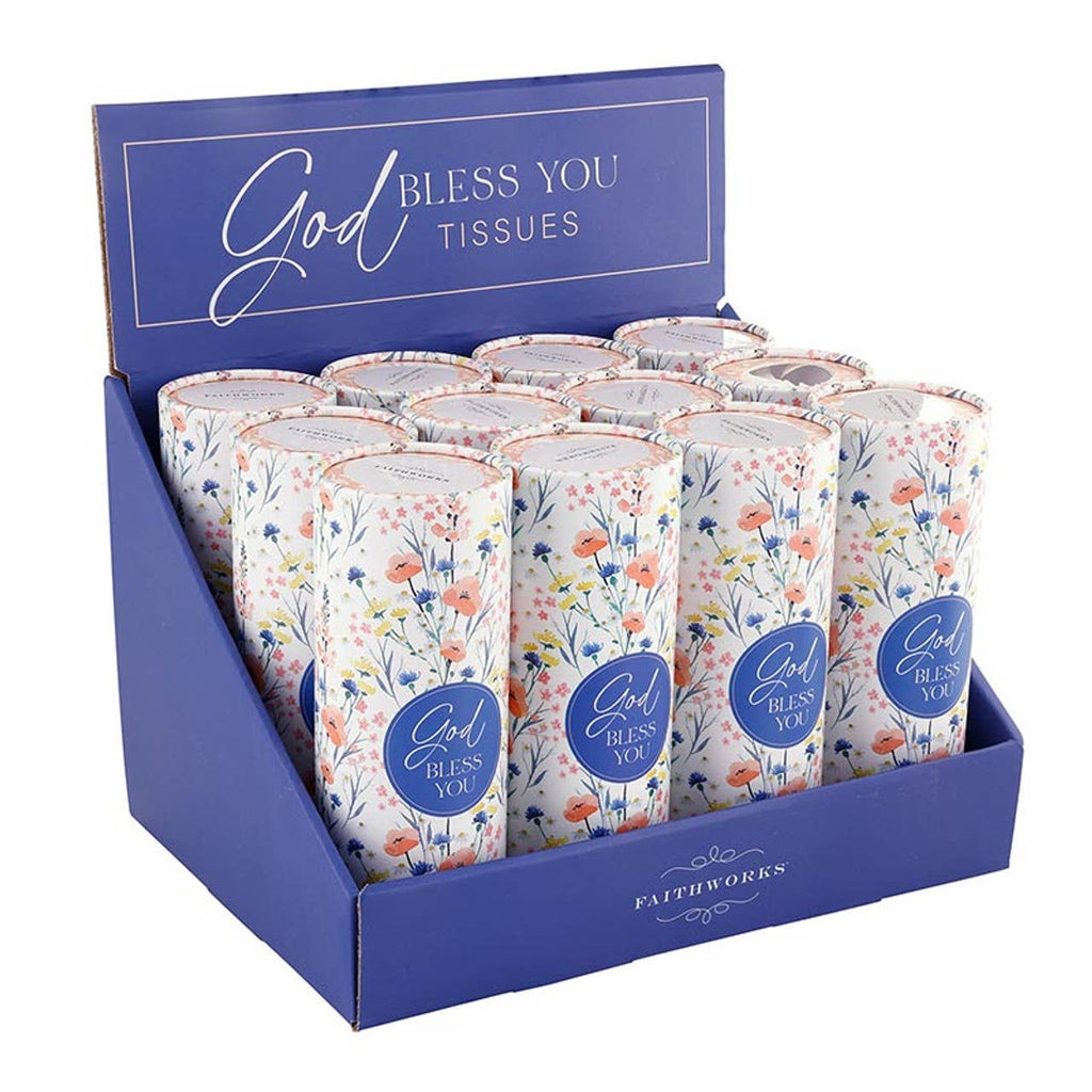 Tissue Display  - Meadow: Cardboard, 3-ply Tissue / 11.5" W x 7.25" H x 1" D