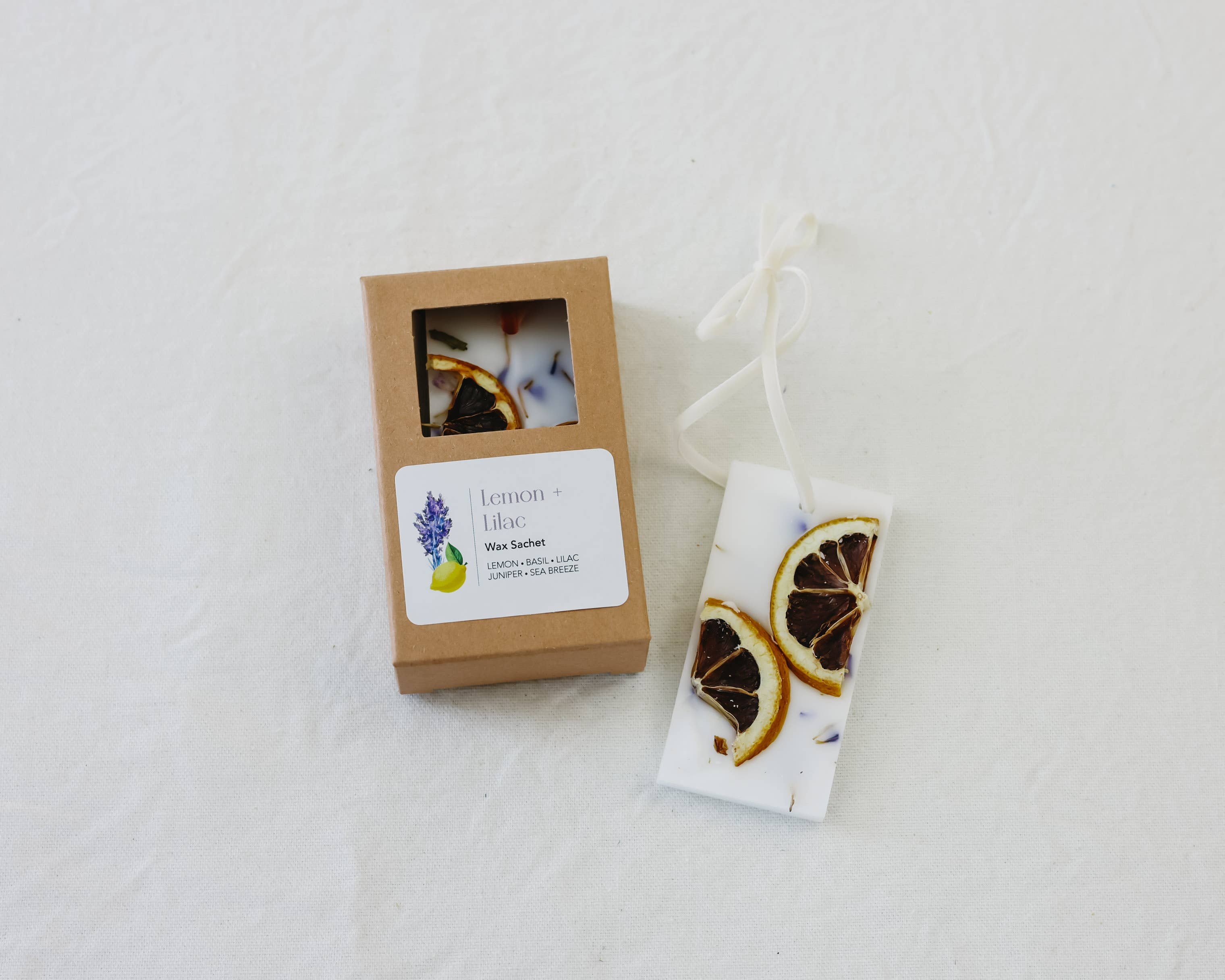 Lemon + Lilac Wax Sachet