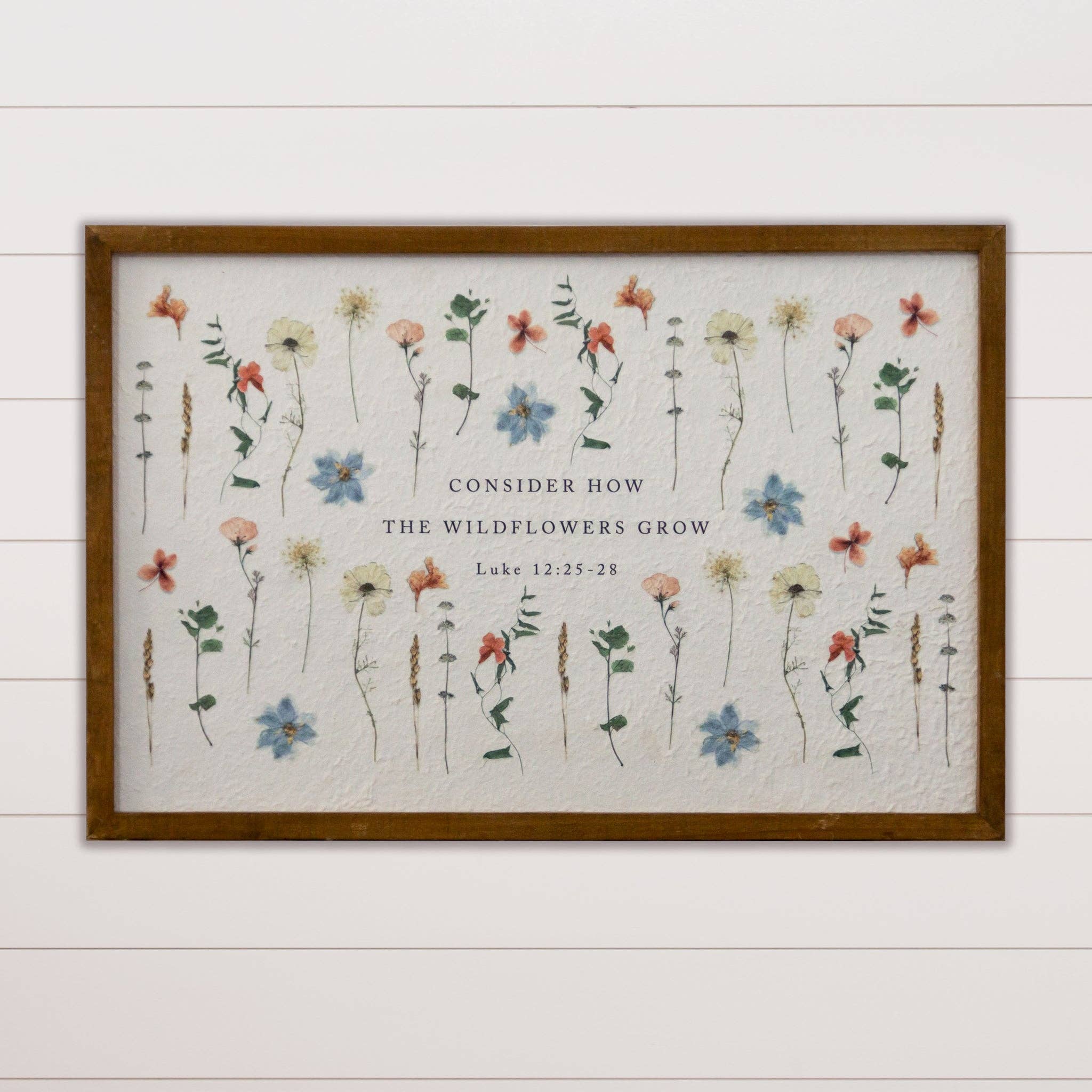 Framed Print - Consider How the Wildflowers Grow (PC)
