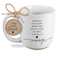 LCP Mug Hold Onto Hope Courage Textured Wht