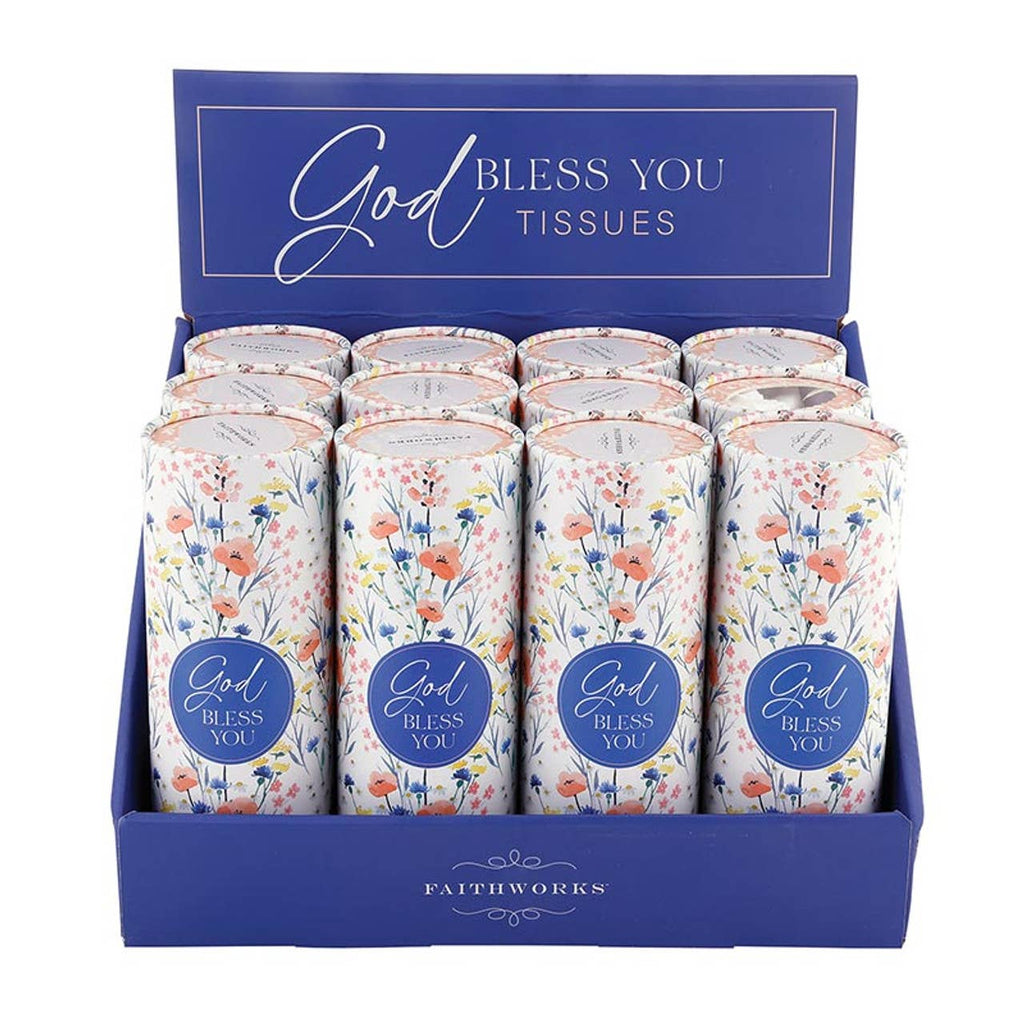 Tissue Display  - Meadow: Cardboard, 3-ply Tissue / 11.5" W x 7.25" H x 1" D