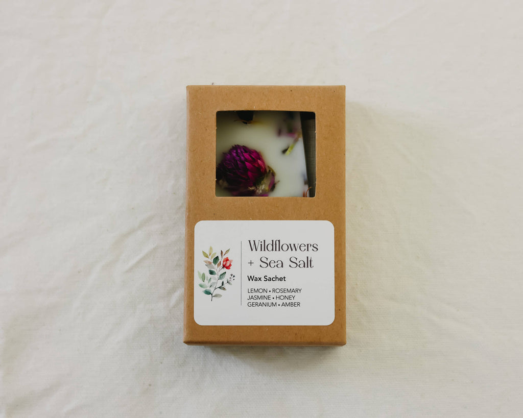 Wildflowers + Sea Salt Wax Sachet