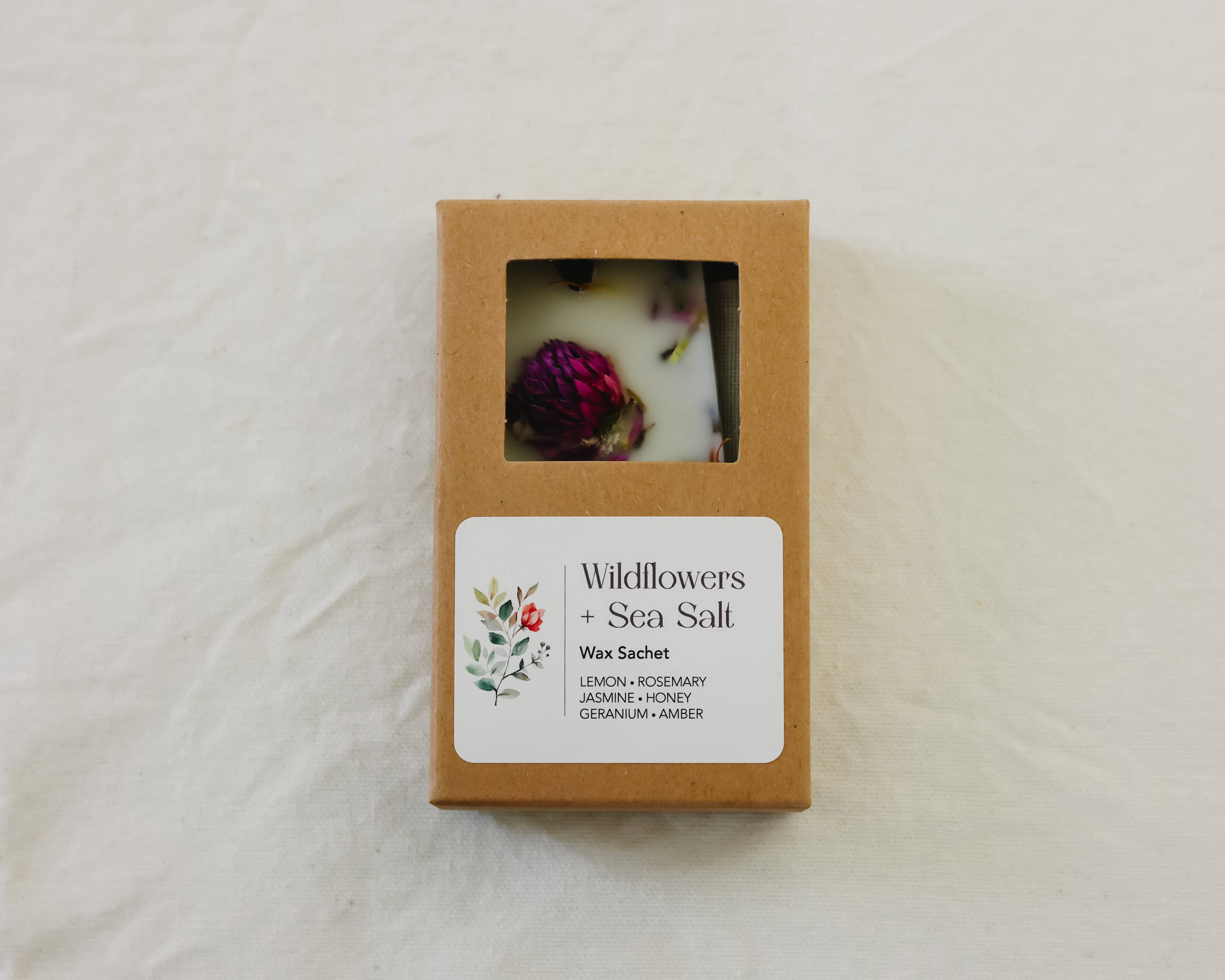 Wildflowers + Sea Salt Wax Sachet