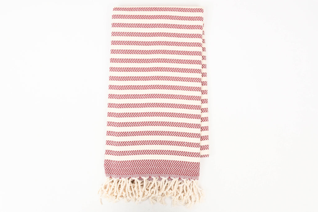 Handwoven Turkish Cotton Towel – Embroidery Beach/Hand Towel