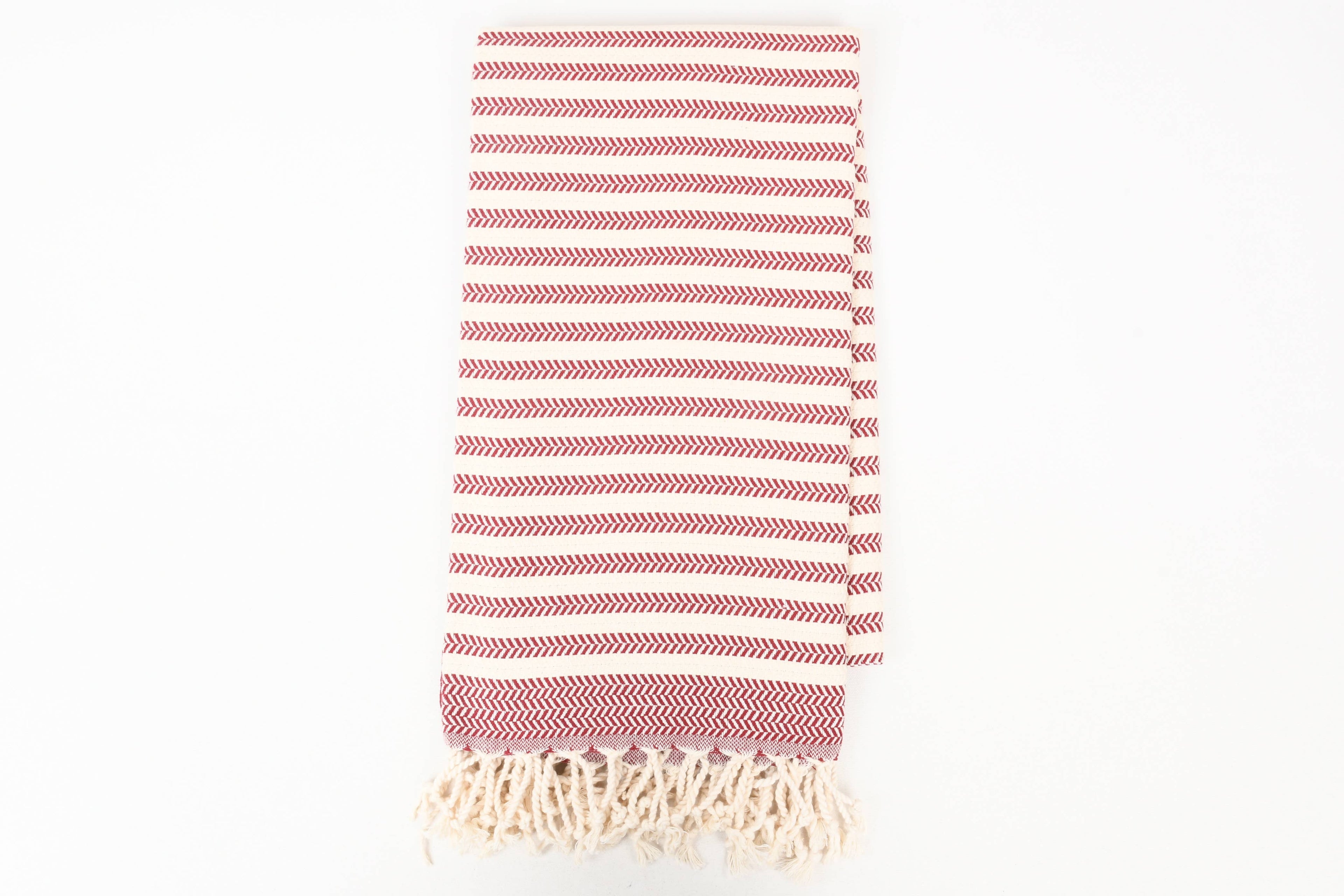 Handwoven Turkish Cotton Towel – Embroidery Beach/Hand Towel