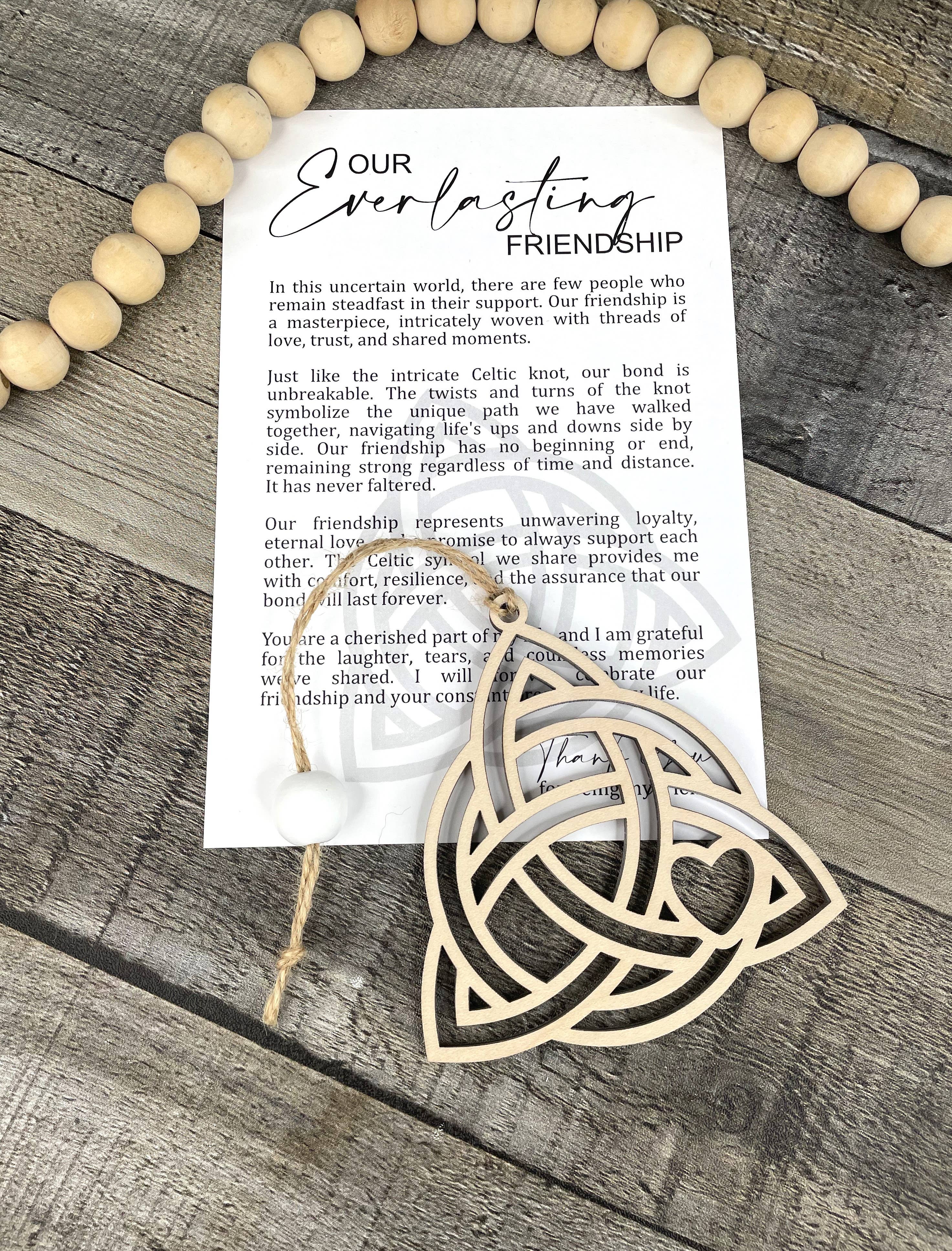 Story Ornament - Celtic Knot - Everlasting Friendship